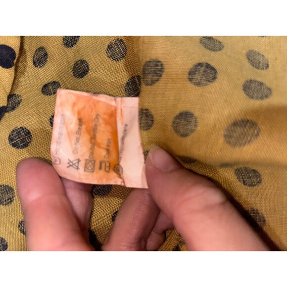 Rosemarine Made in Italy Women’s Linen Polka Dot Shirt Dress size M Sleeveless - Picture 8 of 8